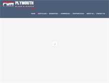 Tablet Screenshot of plymouthglass.com